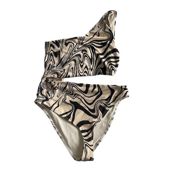 Beach Riot Celine One Piece in Psychedelic Swirl Size Small - Picture 4 of 6